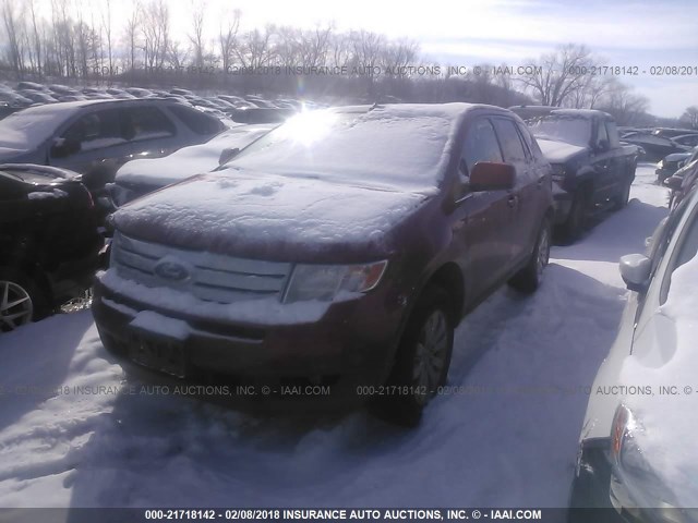 2FMDK49C68BA32571 - 2008 FORD EDGE LIMITED RED photo 2