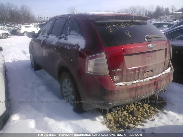 2FMDK49C68BA32571 - 2008 FORD EDGE LIMITED RED photo 3