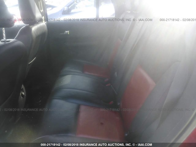 2FMDK49C68BA32571 - 2008 FORD EDGE LIMITED RED photo 8