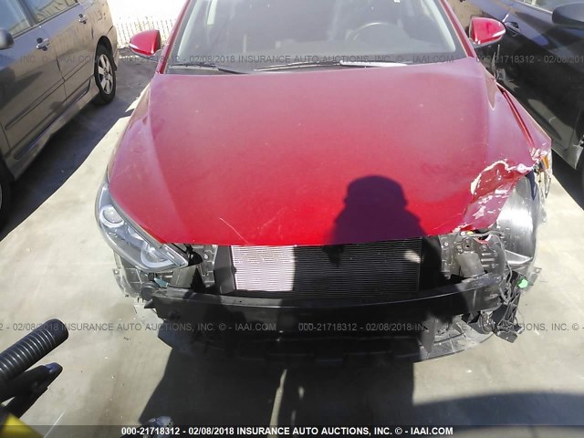 KMHD84LF3HU263634 - 2017 HYUNDAI ELANTRA SE/VALUE/LIMITED RED photo 6