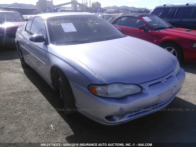 2G1WX12K6Y9346445 - 2000 CHEVROLET MONTE CARLO SS SILVER photo 1