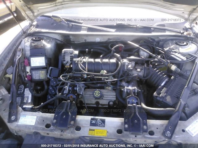 2G1WX12K6Y9346445 - 2000 CHEVROLET MONTE CARLO SS ვერცხლისფერი ფოტო 10