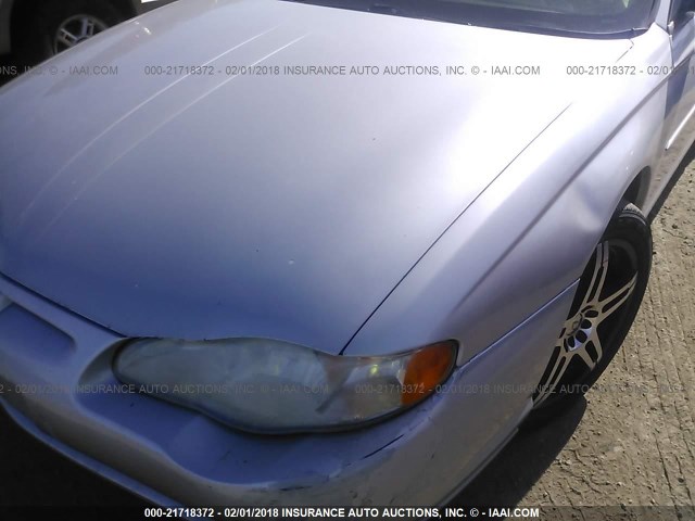 2G1WX12K6Y9346445 - 2000 CHEVROLET MONTE CARLO SS ვერცხლისფერი ფოტო 6