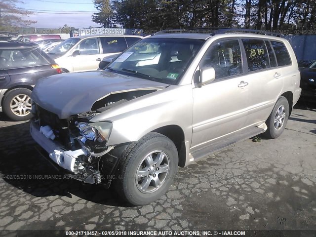 JTEEP21A750098421 - 2005 TOYOTA HIGHLANDER LIMITED GOLD photo 2