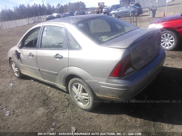 1FAFP38Z84W115464 - 2004 FORD FOCUS ZTS BROWN photo 3