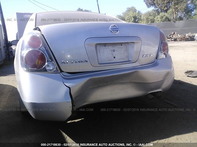 1N4AL11D66N422472 - 2006 NISSAN ALTIMA S/SL SILVER photo 6