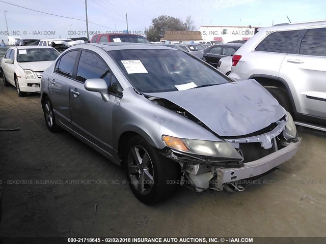 1HGFA16978L021717 - 2008 HONDA CIVIC EXL SILVER photo 1