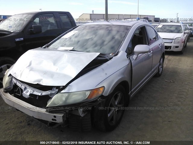 1HGFA16978L021717 - 2008 HONDA CIVIC EXL SILVER photo 2