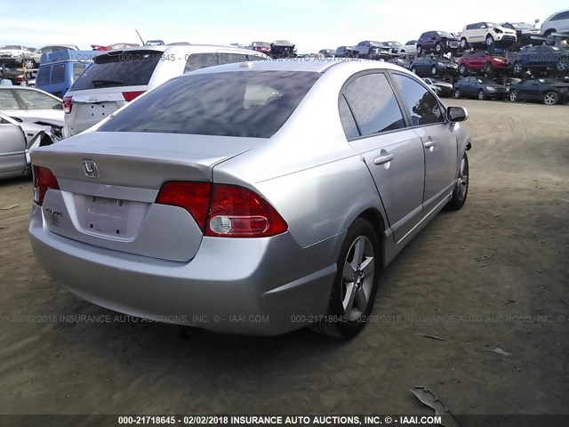 1HGFA16978L021717 - 2008 HONDA CIVIC EXL SILVER photo 4