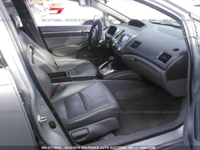 1HGFA16978L021717 - 2008 HONDA CIVIC EXL SILVER photo 5