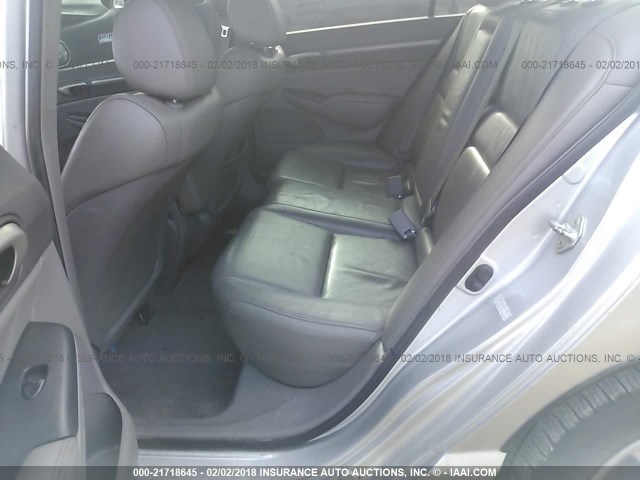 1HGFA16978L021717 - 2008 HONDA CIVIC EXL SILVER photo 8
