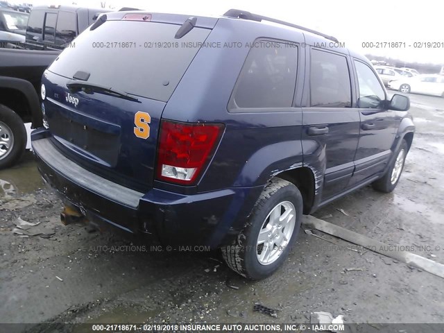 1J4GR48K26C277476 - 2006 JEEP GRAND CHEROKEE LAREDO/COLUMBIA/FREEDOM 蓝色 照片 4