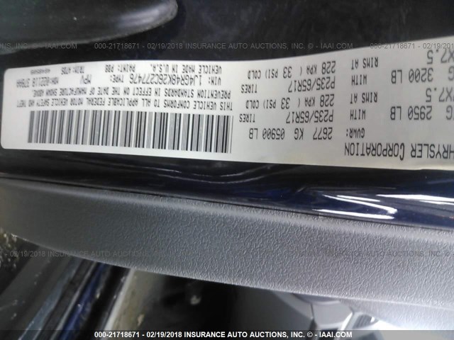 1J4GR48K26C277476 - 2006 JEEP GRAND CHEROKEE LAREDO/COLUMBIA/FREEDOM 蓝色 照片 9