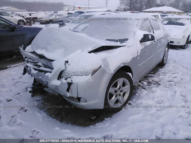 1G1ZB5EB6A4145927 - 2010 CHEVROLET MALIBU LS ვერცხლისფერი ფოტო 2