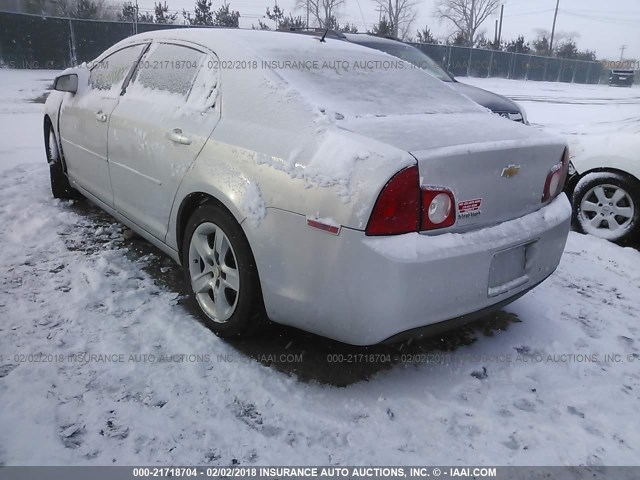 1G1ZB5EB6A4145927 - 2010 CHEVROLET MALIBU LS ვერცხლისფერი ფოტო 3