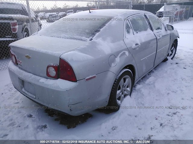 1G1ZB5EB6A4145927 - 2010 CHEVROLET MALIBU LS ვერცხლისფერი ფოტო 4