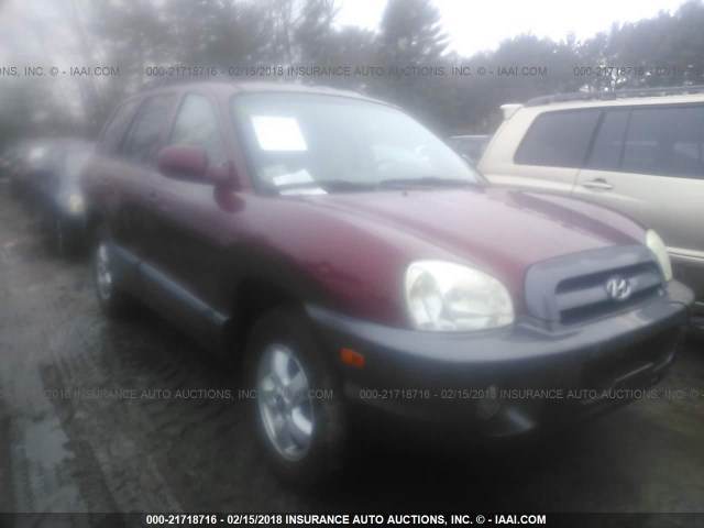 KM8SC73D05U941807 - 2005 HYUNDAI SANTA FE GLS/LX RED photo 1