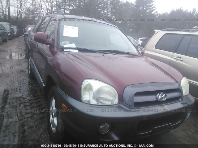 KM8SC73D05U941807 - 2005 HYUNDAI SANTA FE GLS/LX RED photo 6