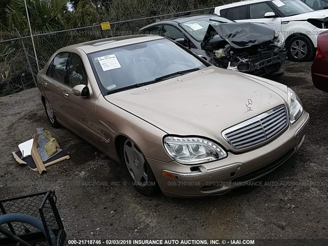 WDBNG78J11A194250 - 2001 MERCEDES-BENZ S 600 GOLD photo 1