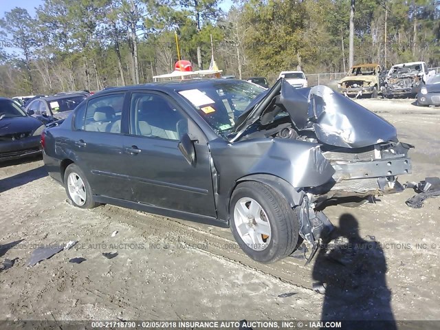 1G1ZT54875F213293 - 2005 CHEVROLET MALIBU LS ნაცრისფერი ფოტო 1