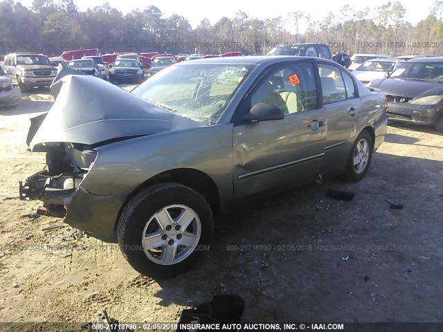 1G1ZT54875F213293 - 2005 CHEVROLET MALIBU LS ნაცრისფერი ფოტო 2