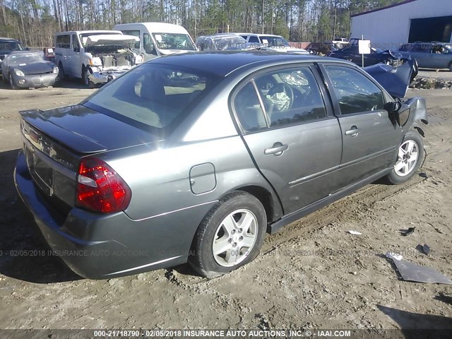 1G1ZT54875F213293 - 2005 CHEVROLET MALIBU LS ნაცრისფერი ფოტო 4