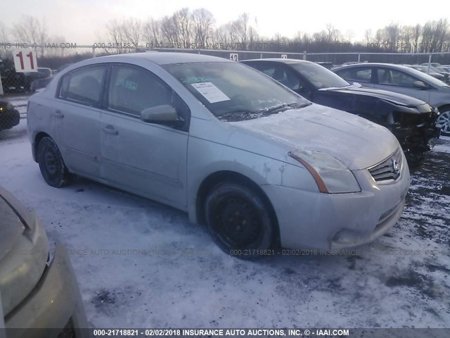 3N1AB6AP0BL610597 - 2011 NISSAN SENTRA 2.0/2.0S/SR/2.0SL SILVER photo 1