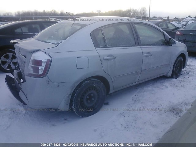 3N1AB6AP0BL610597 - 2011 NISSAN SENTRA 2.0/2.0S/SR/2.0SL SILVER photo 4