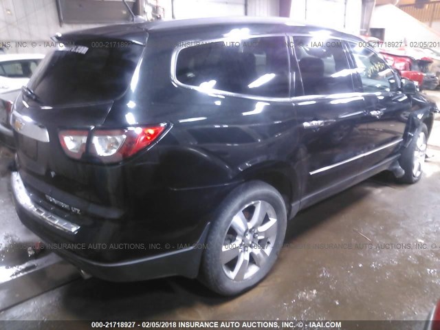 1GNKVJKD2EJ135828 - 2014 CHEVROLET TRAVERSE LTZ BLACK photo 4