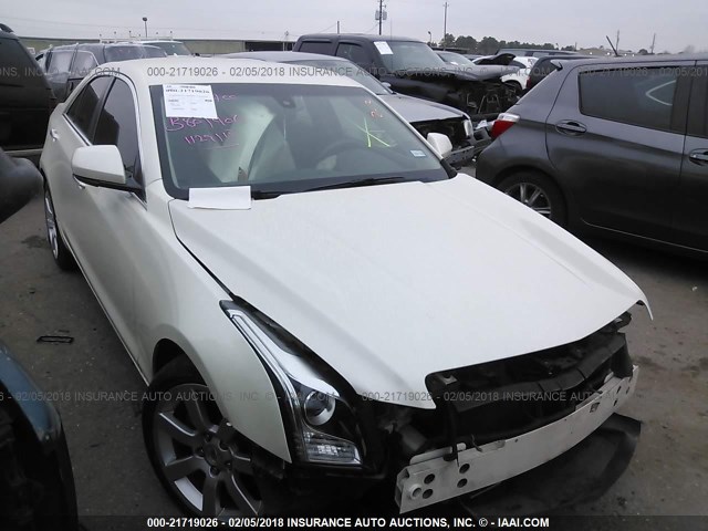 1G6AA5RA4E0118329 - 2014 CADILLAC ATS WHITE photo 1