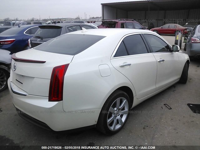 1G6AA5RA4E0118329 - 2014 CADILLAC ATS WHITE photo 4