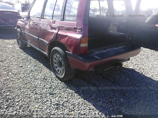 JS3TD03V4S4114251 - 1995 SUZUKI SIDEKICK JX/JLX MAROON photo 3