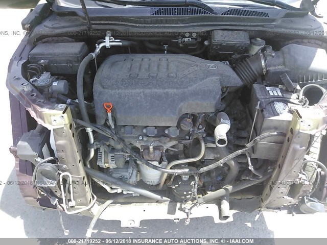 5FRYD4H46EB035879 - 2014 ACURA MDX TECHNOLOGY MAROON photo 10