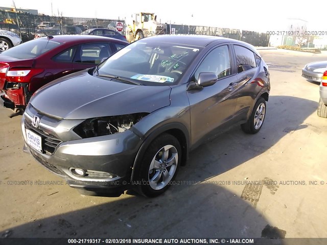 3CZRU6H50GM768447 - 2016 HONDA HR-V EX GRAY photo 2