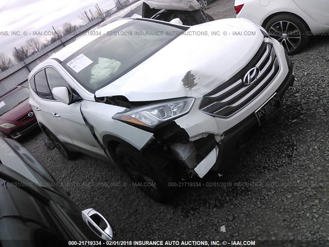 5XYZT3LB1GG368236 - 2016 HYUNDAI SANTA FE SPORT  WHITE photo 1