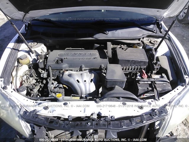 4T1BE46K49U817659 - 2009 TOYOTA CAMRY SE/LE/XLE WHITE photo 10