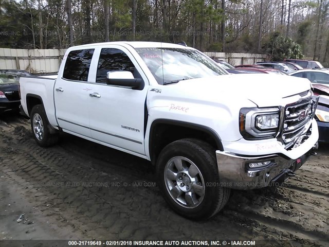 3GTU2NEC8HG406496 - 2017 GMC SIERRA K1500 SLT WHITE photo 1