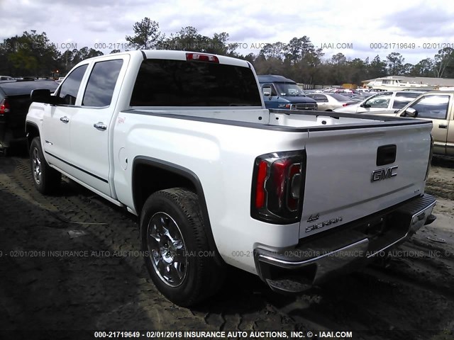 3GTU2NEC8HG406496 - 2017 GMC SIERRA K1500 SLT WHITE photo 3