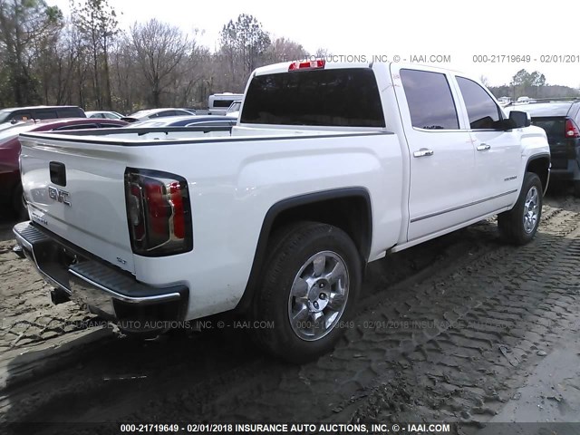 3GTU2NEC8HG406496 - 2017 GMC SIERRA K1500 SLT WHITE photo 4