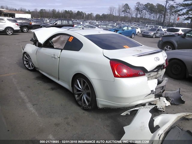 JNKCV64E78M103040 - 2008 INFINITI G37 JOURNEY/SPORT WHITE photo 3