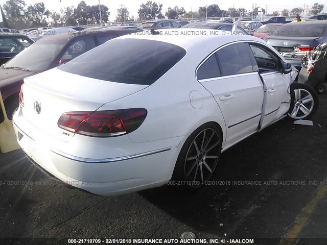 WVWBP7AN9DE537336 - 2013 VOLKSWAGEN CC SPORT WHITE photo 4