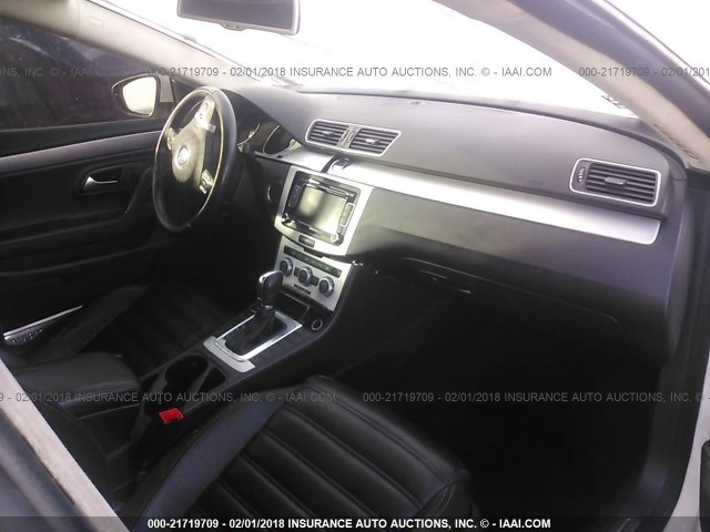 WVWBP7AN9DE537336 - 2013 VOLKSWAGEN CC SPORT WHITE photo 5