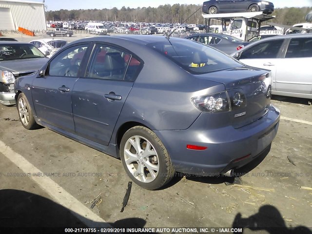 JM1BK323X81845214 - 2008 MAZDA 3 S GRAY photo 3