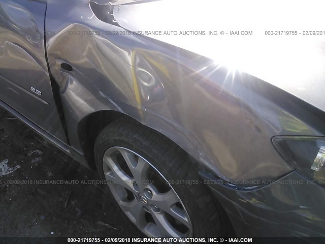 JM1BK323X81845214 - 2008 MAZDA 3 S GRAY photo 6