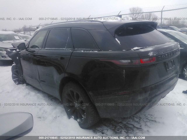 SALYL2RX4JA724168 - 2018 LAND ROVER RANGE ROVER VELAR R-DYNAMIC SE BLACK photo 3