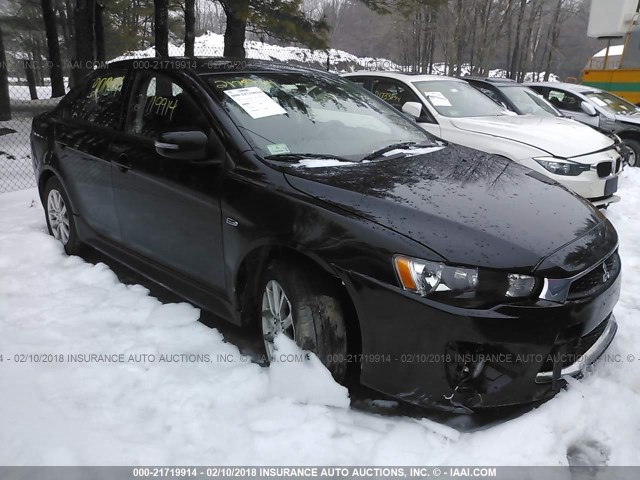 JA32U2FU4GU004671 - 2016 MITSUBISHI LANCER ES BLACK photo 6