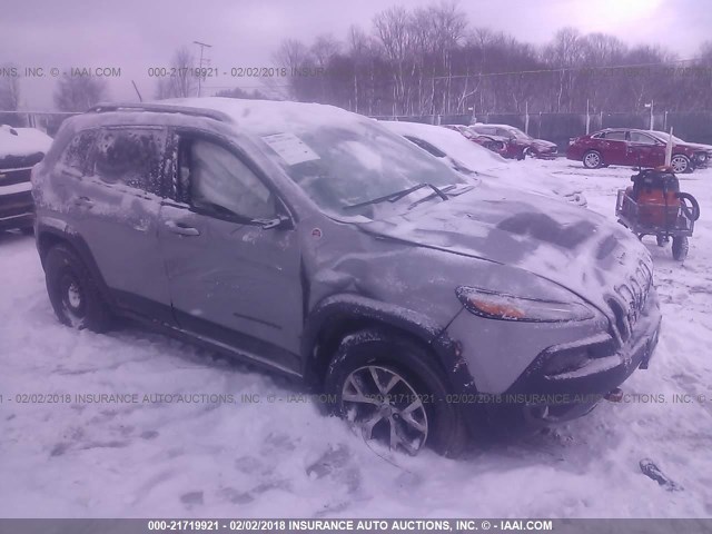 1C4PJMBS4FW717329 - 2015 JEEP CHEROKEE TRAILHAWK 灰色 照片 1