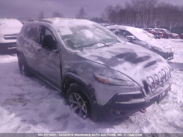 1C4PJMBS4FW717329 - 2015 JEEP CHEROKEE TRAILHAWK GRAY photo 6