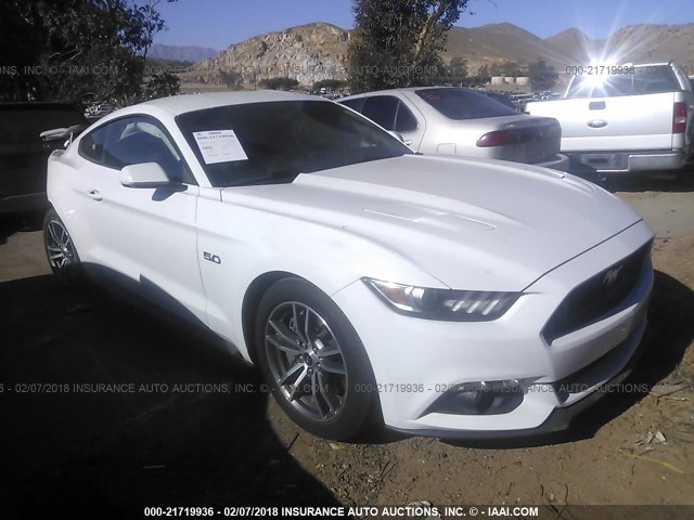 1FA6P8CF7F5414012 - 2015 FORD MUSTANG GT WHITE photo 1