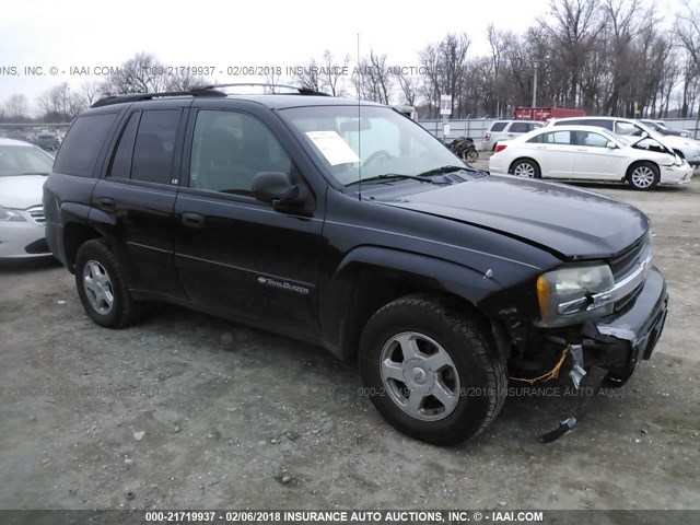 1GNDS13S722320560 - 2002 CHEVROLET TRAILBLAZER  BLACK photo 1